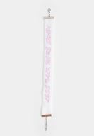 Women Pink Choker With Slogan Detailed
