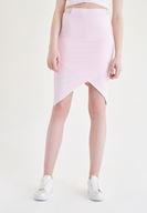 Women Pink Slit Skirt