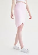 Women Pink Slit Skirt