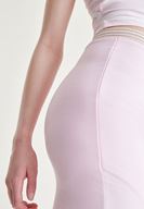 Women Pink Slit Skirt