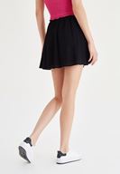 Women Black Pleated Skirt