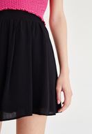 Women Black Pleated Skirt