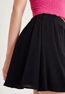 Women Black Pleated Skirt