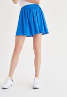 Women Blue Pleated Skirt