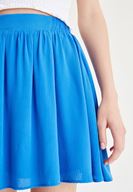 Women Blue Pleated Skirt