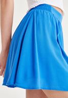 Women Blue Pleated Skirt
