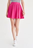 Women Pink Pleated Skirt