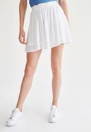 Women White Pleated Skirt