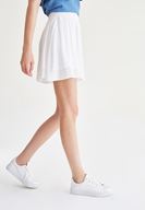 Women White Pleated Skirt