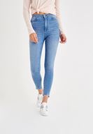 Bayan Mavi Ultra Yüksek Bel Jean Pantolon