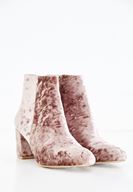 Women Pink Ankle Boots with Details