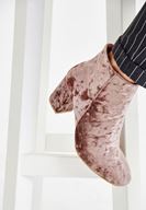 Women Pink Ankle Boots with Details