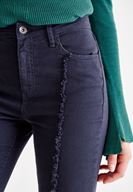 Bayan Lacivert Ultra Yüksek Bel Slim Pantolon