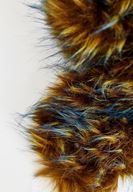 Women Mixed Fake Furry Shawl