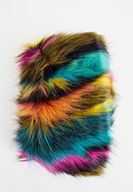 Women Mixed Fake Fur Neck Shawl