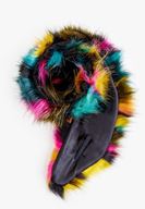 Women Mixed Fake Fur Neck Shawl