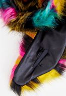 Women Mixed Fake Fur Neck Shawl