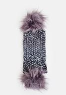 Women Mixed Knitted Hair Band with Furry Detail