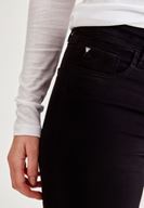 Bayan Siyah Orta Bel Dar Paça Skinny Pantolon