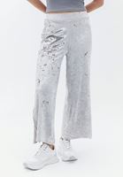 Women Grey Velvet Pants