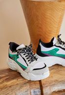 Women White Stripe Detailed Sneakers