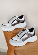Women White Stripe Detailed Sneakers