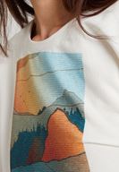 Bayan Krem Baskı Detaylı Sweatshirt