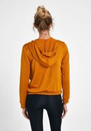 Bayan Sarı Kruvaze Detaylı Sweatshirt