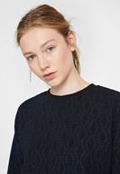 Bayan Çok Renkli Sim Detaylı Sweatshirt