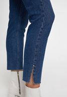 Bayan Mavi Paça Detaylı Yüksek Bel Denim