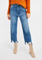 Women Blue High Rise Mom Jeans