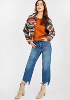 Women Blue High Rise Mom Jeans