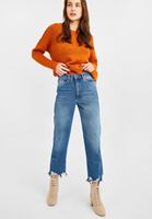 Women Blue High Rise Mom Jeans