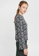 Bayan Çok Renkli Karışık Desenli Sweatshirt