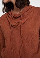 Bayan Kahverengi Beli Büzgü Detaylı Sweatshirt