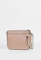 Women Pink Zipper Detail Shoulder Bag