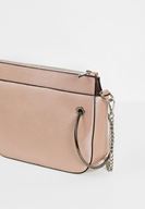 Women Pink Zipper Detail Shoulder Bag