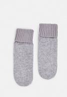 Women Grey Gloves with Elastic Detail