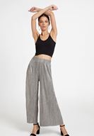 Bayan Siyah İnce Askılı Crop Bluz