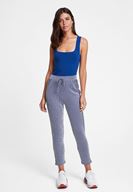 Women Navy Sweetheart Neck Tank Top