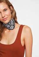 Women Brown Sweetheart Neck Tank Top