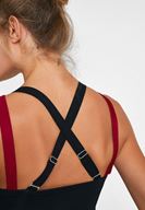 Women Black Sport Bra with Detail