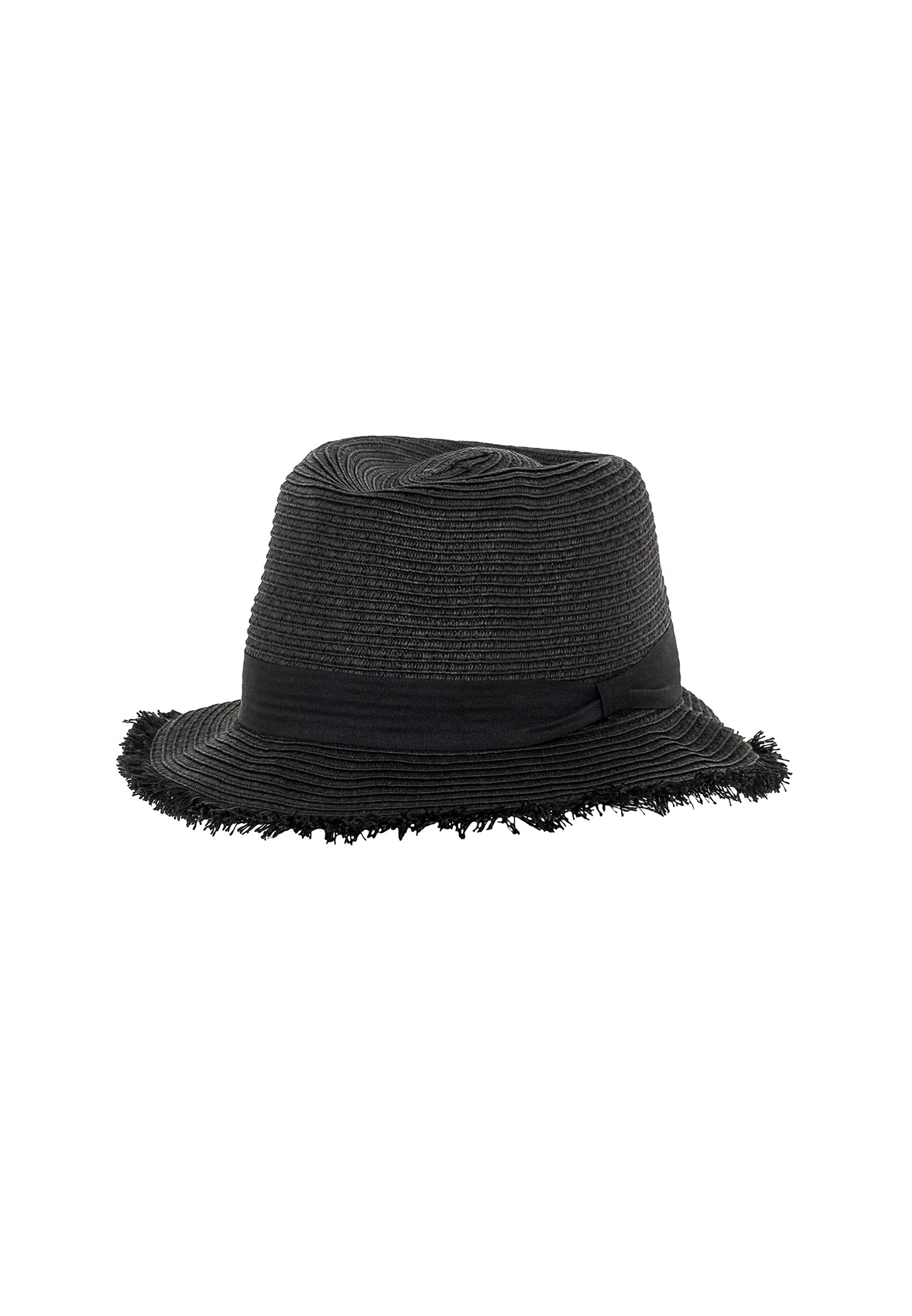 Black Straw Hat with Details Online Shopping | OXXOSHOP