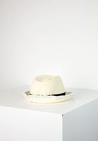 Women Cream Straw Hat with Details