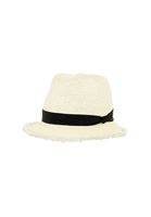 Women Cream Straw Hat with Details