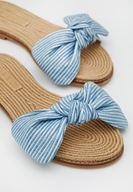 Women Blue Slippers with Details