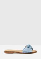Women Blue Slippers with Details