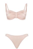 Bayan Pembe Parlak Detaylı Bikini