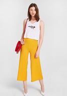 Women White Crop with Embroidery Details 