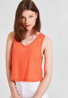 Women Red Tank with Details